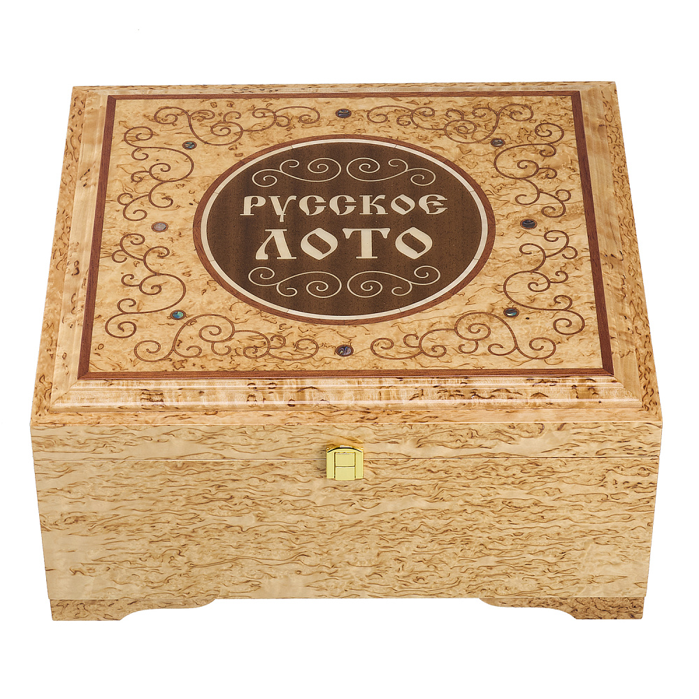 Русское лото в ларце из карельской березы - интернет магазин Русь Велика я фото 1