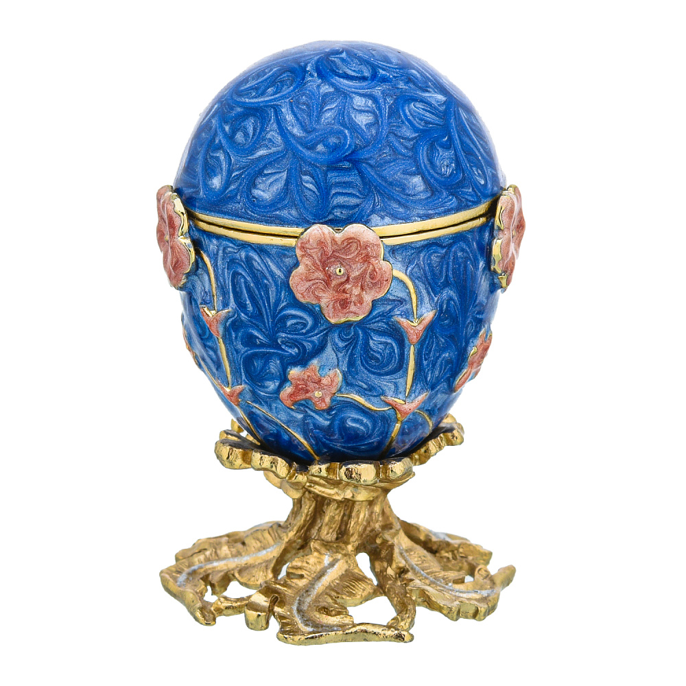 Шкатулка яйцо пасхальное «Маки». Фаберже - интернет магазин Русь Велика я фото 1