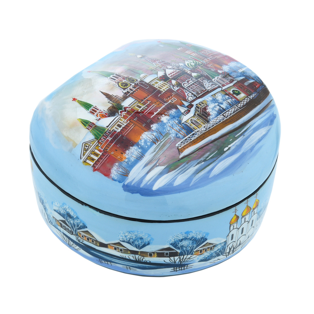 Шкатулка с художественной росписью «Москва. Кремль» - интернет магазин Русь Велика я фото 1