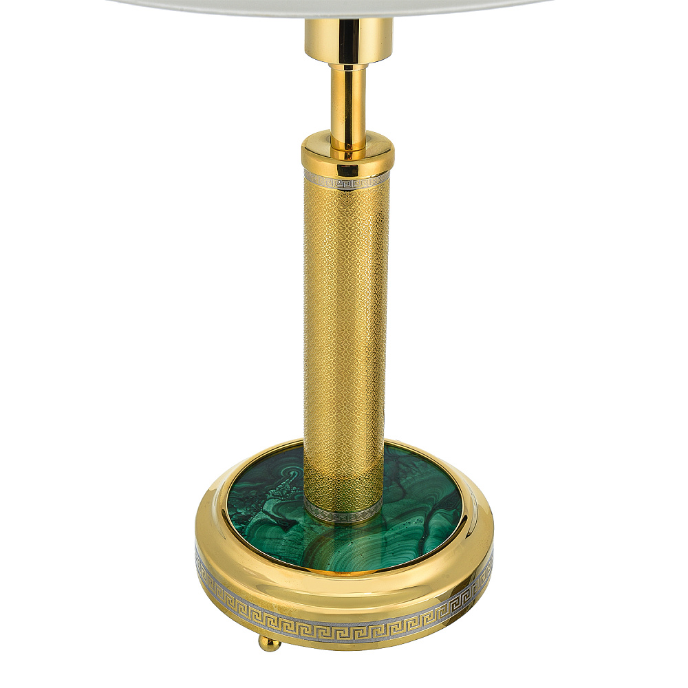 Лампа настольная сенсорная с вставками из малахита - интернет магазин Русь Велика я фото 1