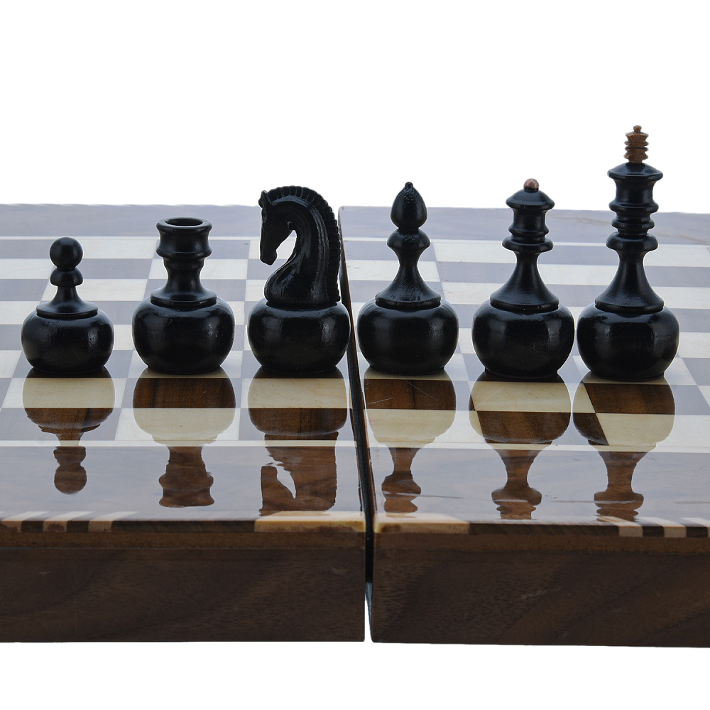 Нарды-шашки-шахматы деревянные маркетри «Звезда востока» 49х25 см - интернет магазин Русь Велика я фото 13