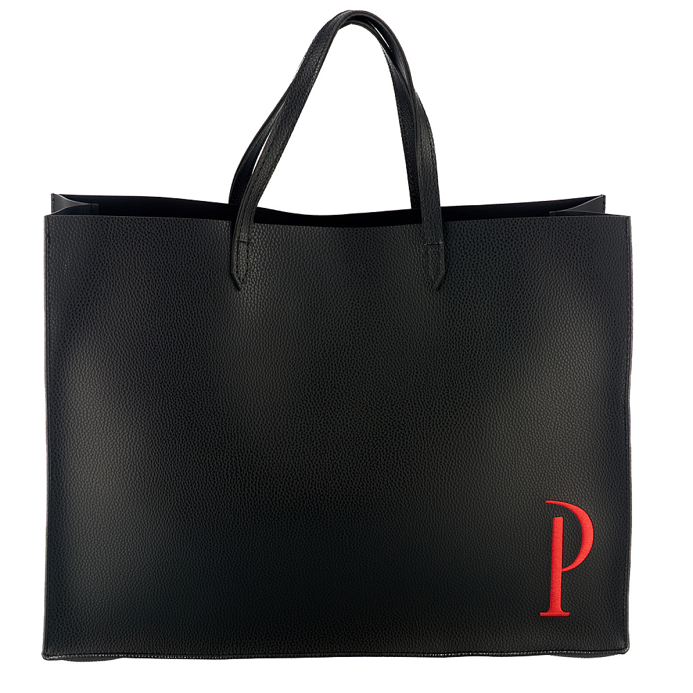 Подарочный пакет из экокожи «Р» 42х32х15 см - интернет магазин Русь Велика я фото 1