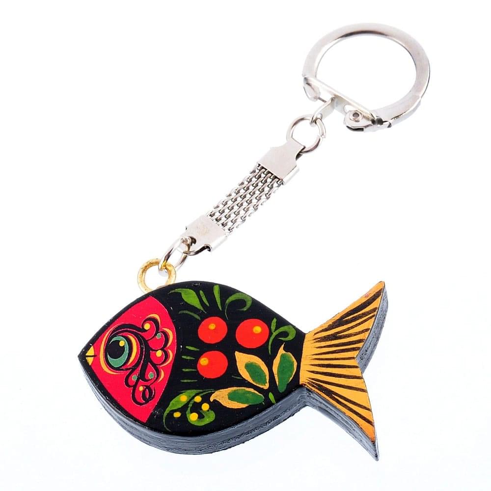 Брелок со статуэткой в ассортименте. Хохлома - интернет магазин Русь Велика я фото 5