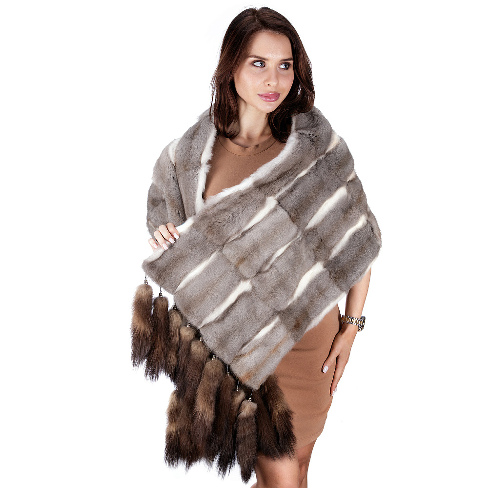 Палантин женский из меха белки - интернет магазин Русь Велика я фото 1