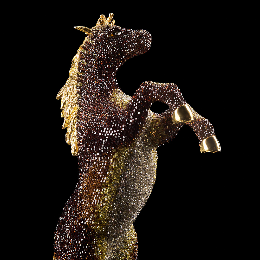 Символ 2026 года. Скульптура с хрустальными стразами «Лошадь» - интернет магазин Русь Велика я фото 5