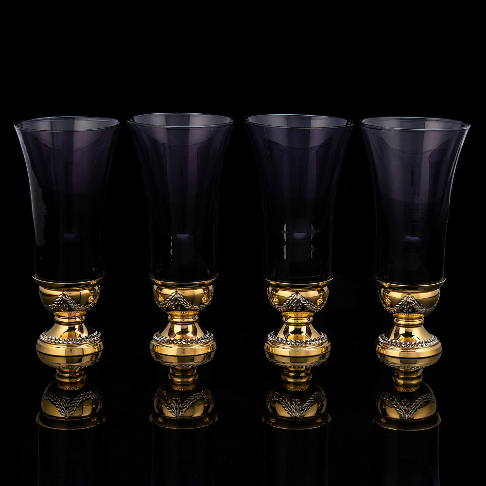 Питейный набор на 4 персоны «Сирень». Златоуст - интернет магазин Русь Велика я фото 2