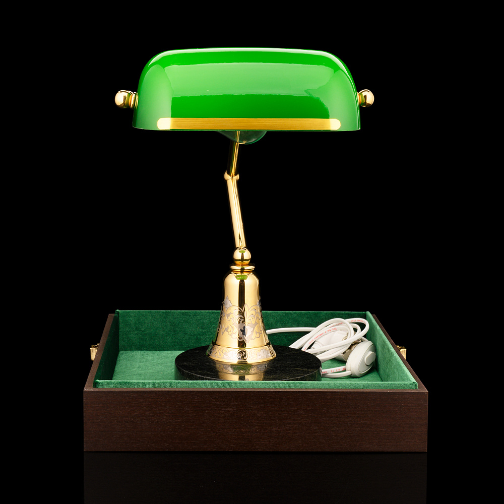 Лампа настольная с позолотой. Златоуст - интернет магазин Русь Велика я фото 4