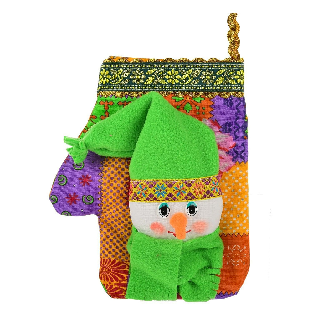 Сувенир РУКОВИЦА со СНЕГОВИКОМ - интернет магазин Русь Велика я 