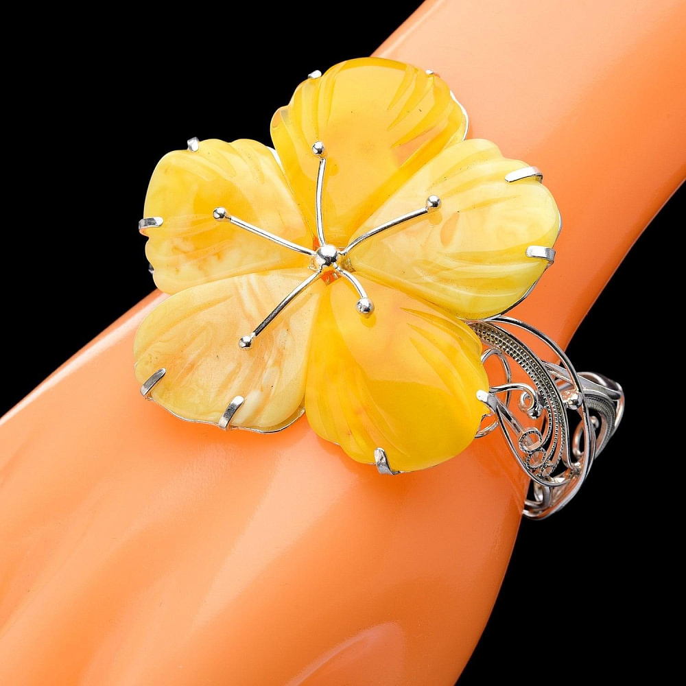 Браслет с янтарем 37,05 гр. Серебро 925* - интернет магазин Русь Велика я фото 1