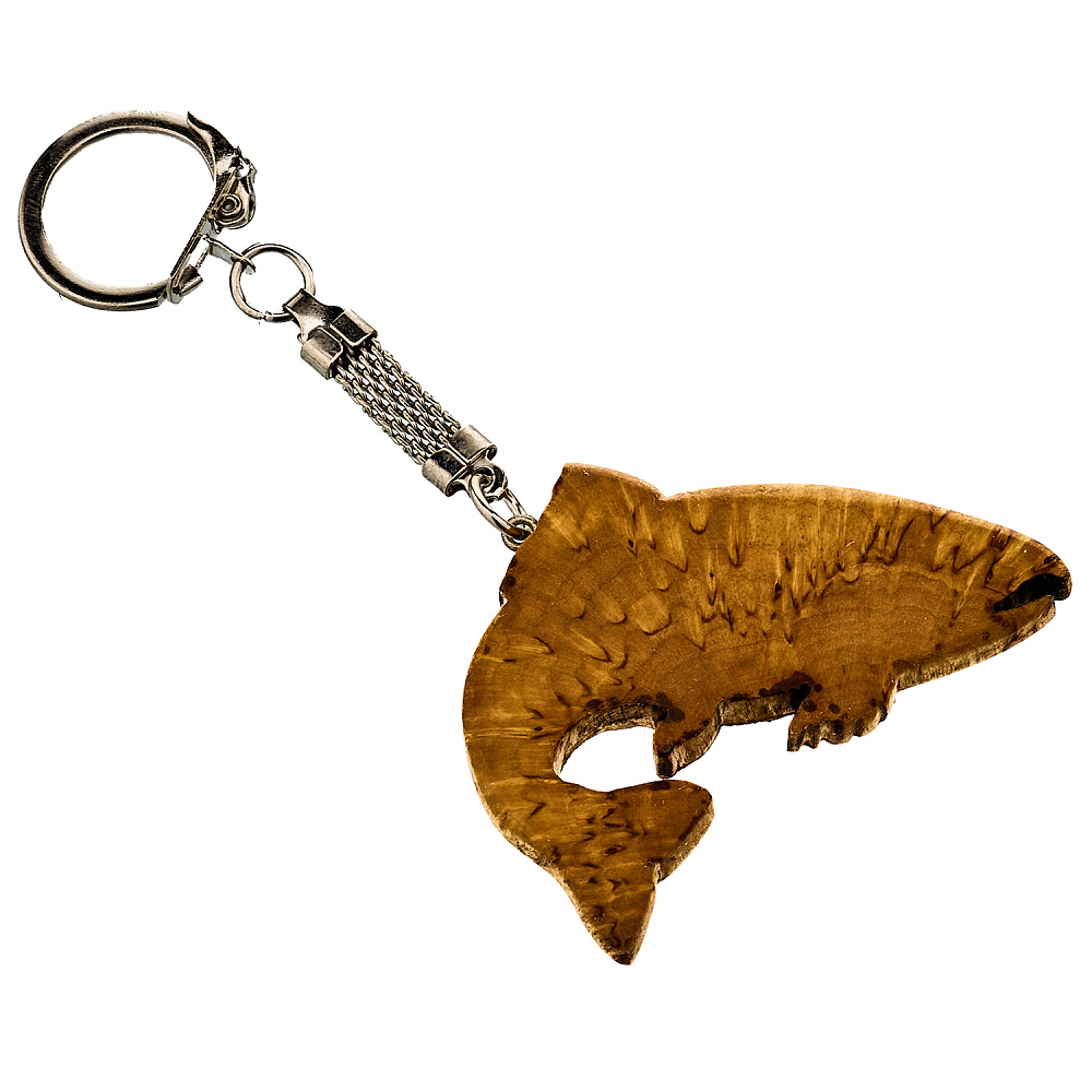 Брелок из карельской березы «Форель» - интернет магазин Русь Велика я 