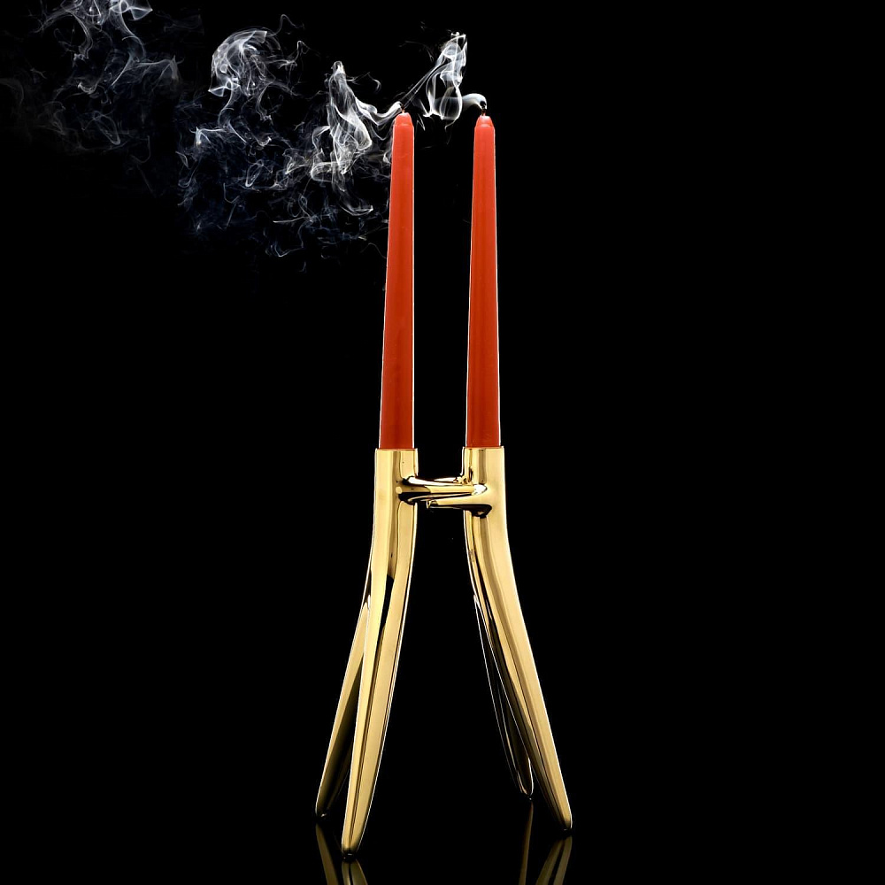 Эксклюзивный канделябр на две свечи - интернет магазин Русь Велика я фото 1