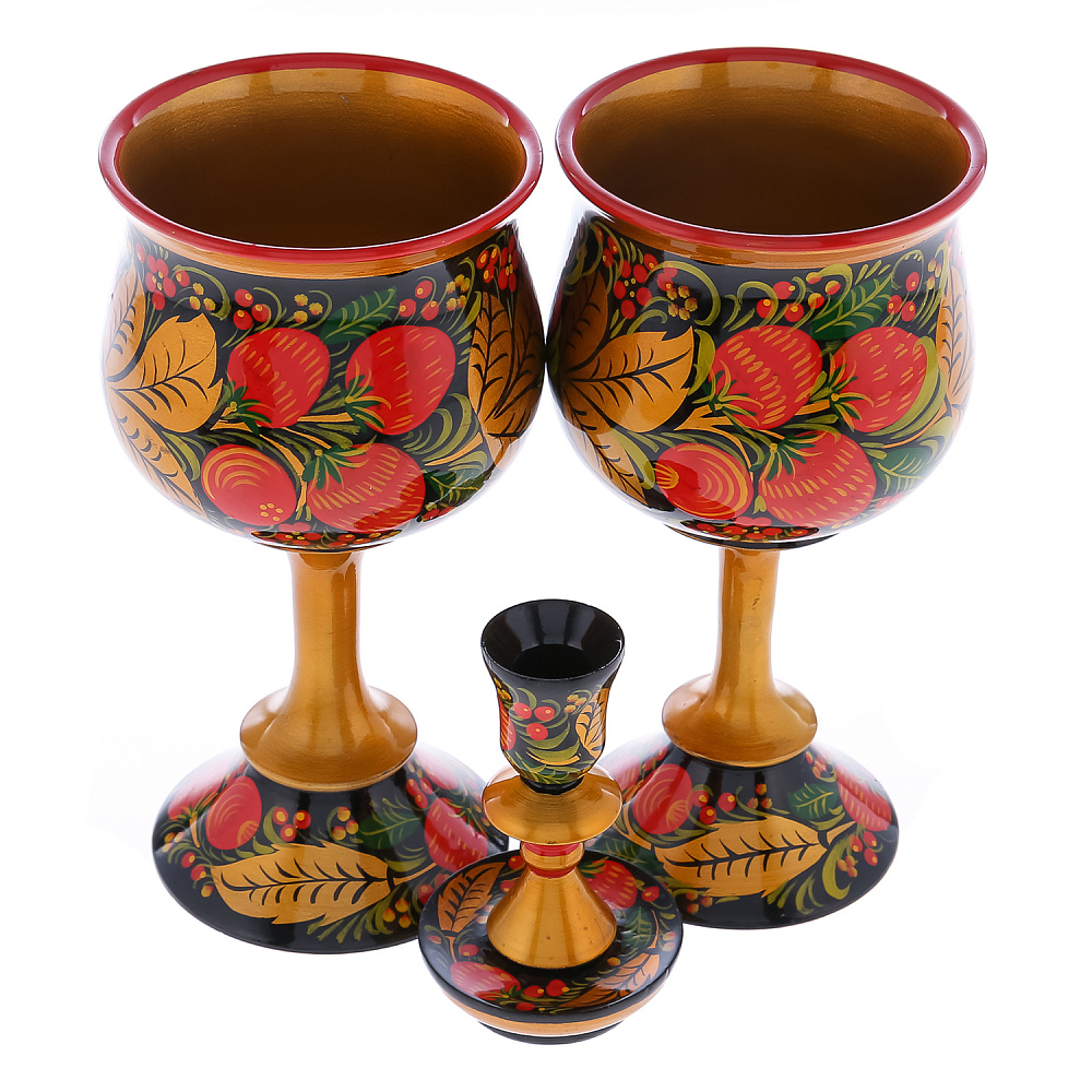 Питейный набор «Свадебный». Хохлома - интернет магазин Русь Велика я фото 6