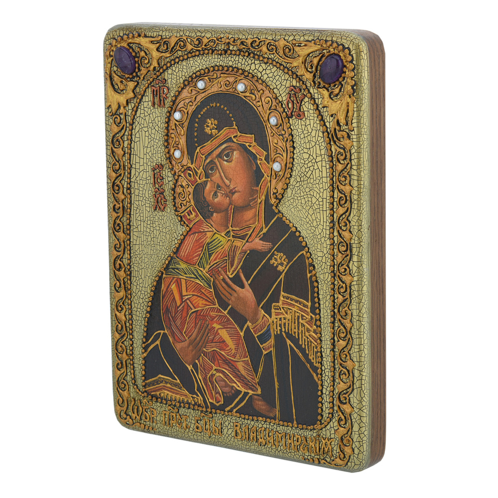 Венчальная пара икон «Божья Матерь Владимирская и Вседержитель» 15х20 см - интернет магазин Русь Велика я фото 4