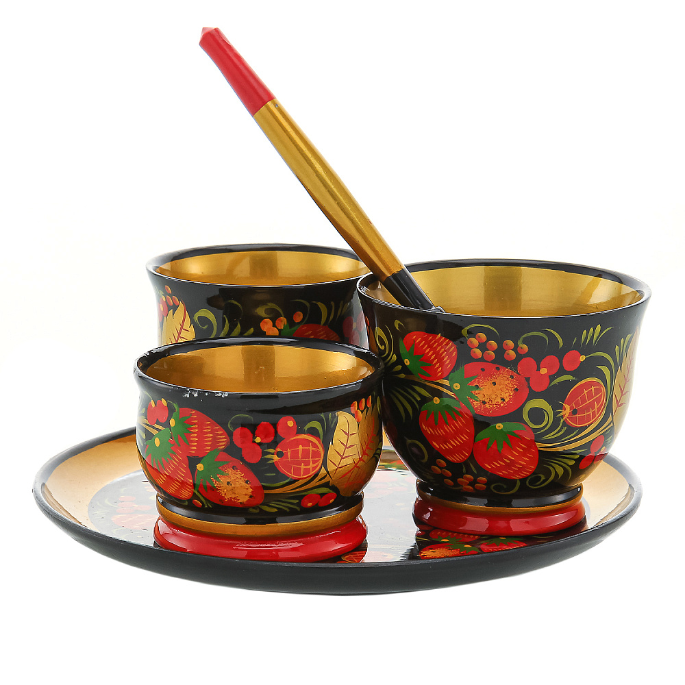 Набор для специй. Хохлома - интернет магазин Русь Велика я фото 1