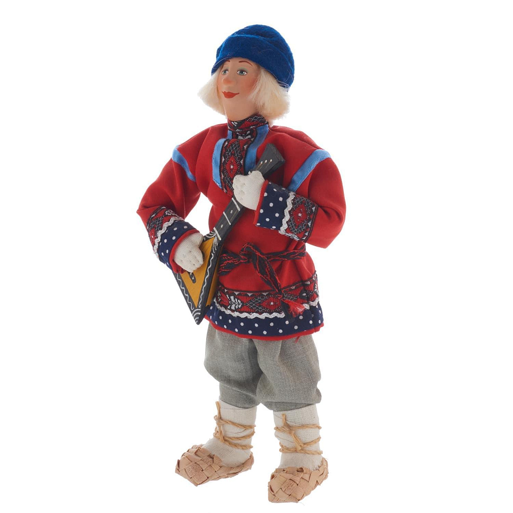 20018 Кукла «Федя с балалайкой» (ручная работа) - интернет магазин Русь Велика я фото 1