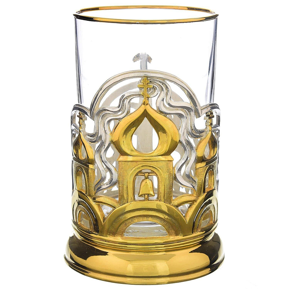 Подстаканник позолоченный «Малиновый звон» - интернет магазин Русь Велика я 