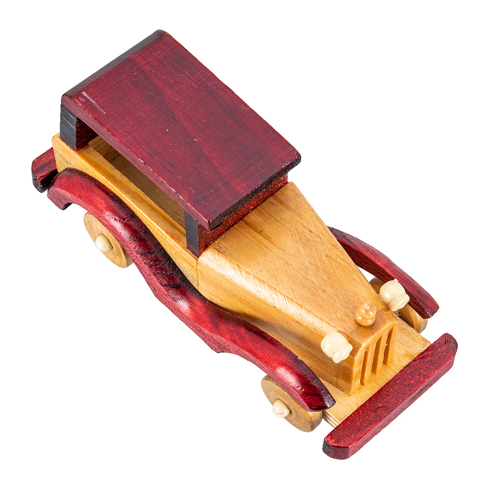 Деревянная игрушка «Ретро автомобиль» - интернет магазин Русь Велика я фото 3