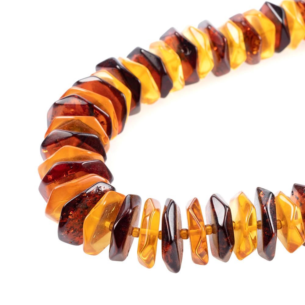 Бусы из натурального янтаря «Шайбы» - интернет магазин Русь Велика я фото 1