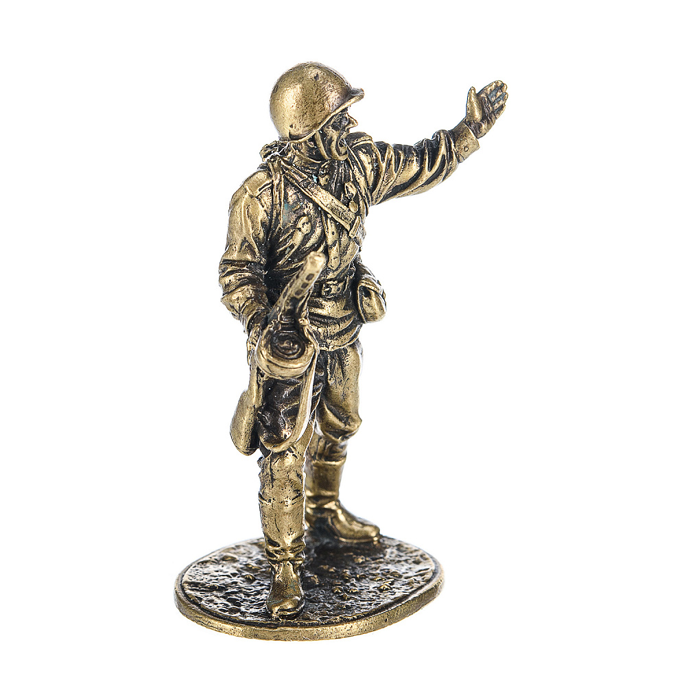 Бронзовая статуэтка «Пехотинец» - интернет магазин Русь Велика я фото 1
