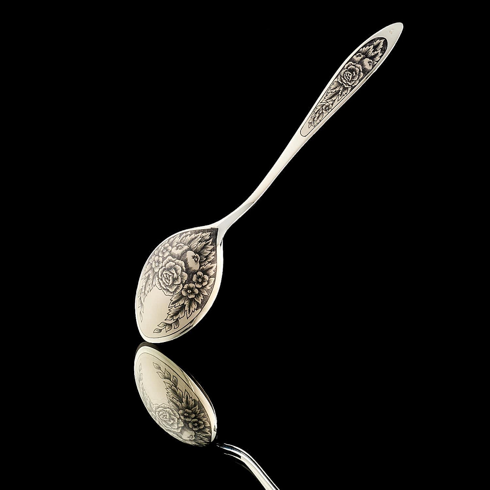 Ложка столовая 55.89 гр. Серебро 925* - интернет магазин Русь Велика я 