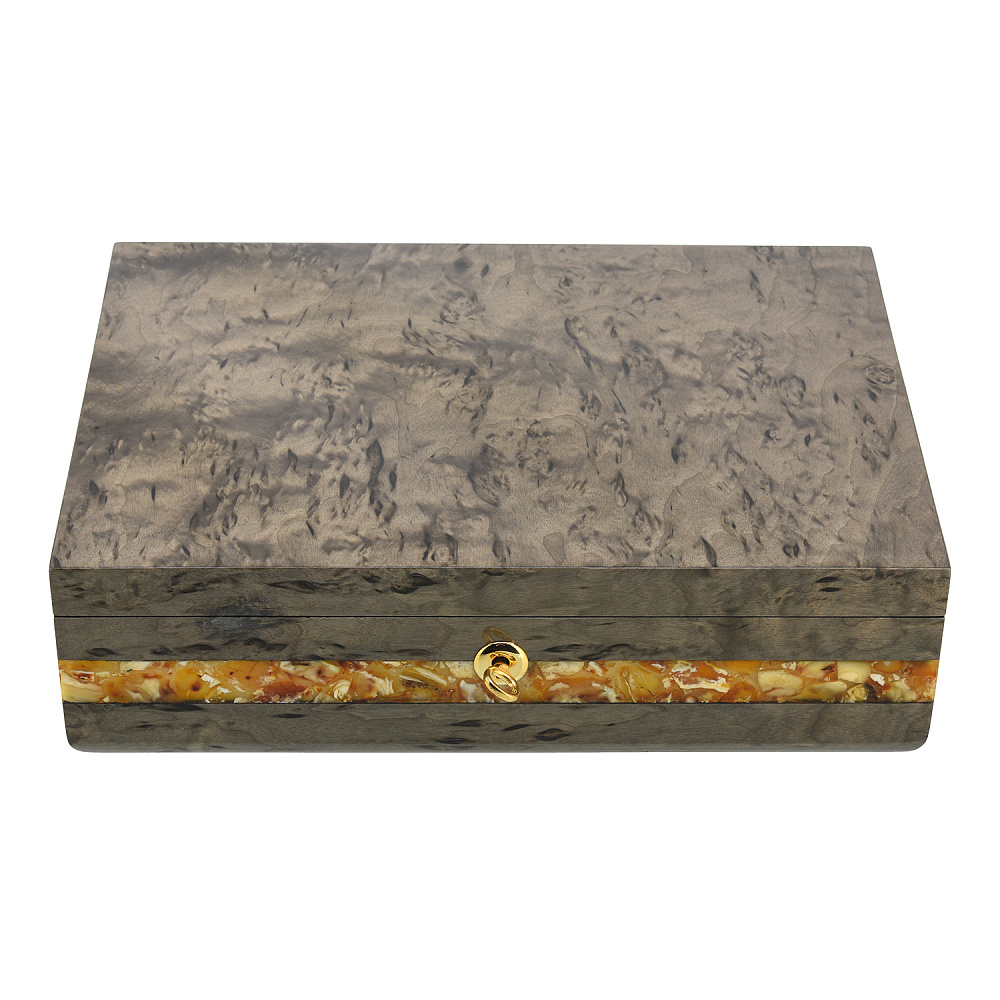 Шкатулка с янтарем «Александр» - интернет магазин Русь Велика я 