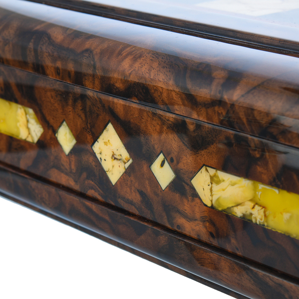 Шахматы с янтарными фигурами «Аристократ» 47х47 см - интернет магазин Русь Велика я фото 12