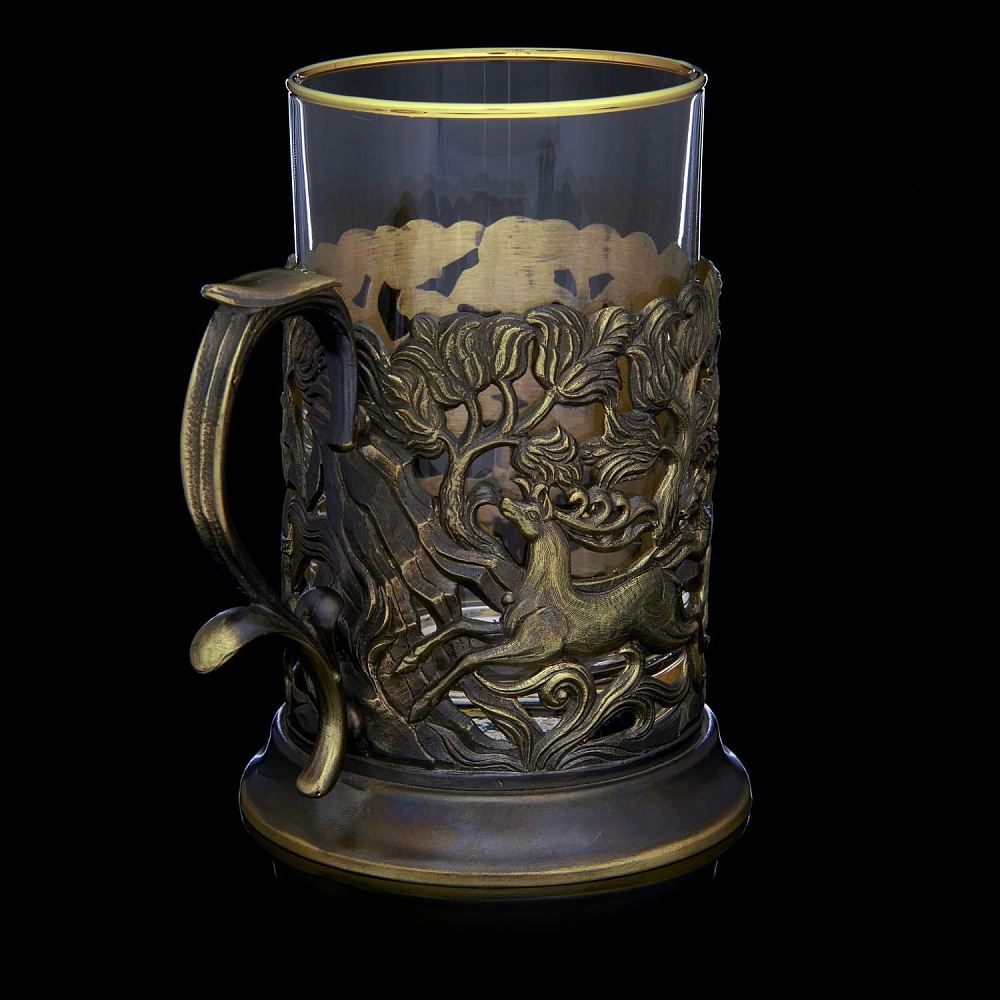 Подстаканник «Охота на лань» - интернет магазин Русь Велика я фото 2