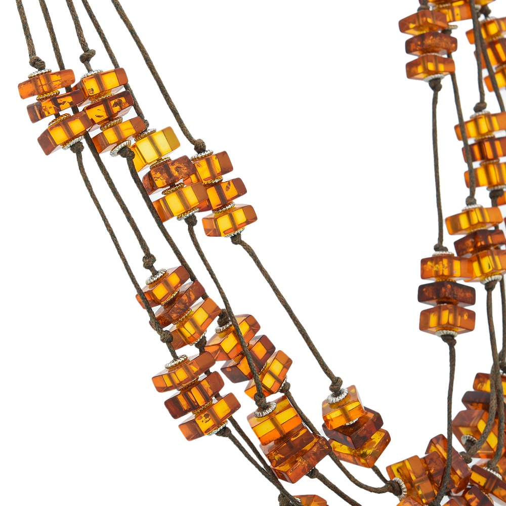 Бусы янтарные «Листопад» - интернет магазин Русь Велика я фото 1