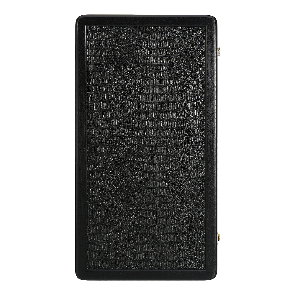 Нарды с кожаной вставкой и янтарными фишками «Кроко» 60х30 см - интернет магазин Русь Велика я фото 1