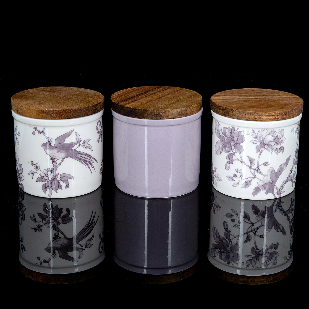 Набор банок с крышкой «Monplaisir Violet». Форма Стандартная. ИФЗ - интернет магазин Русь Велика я 