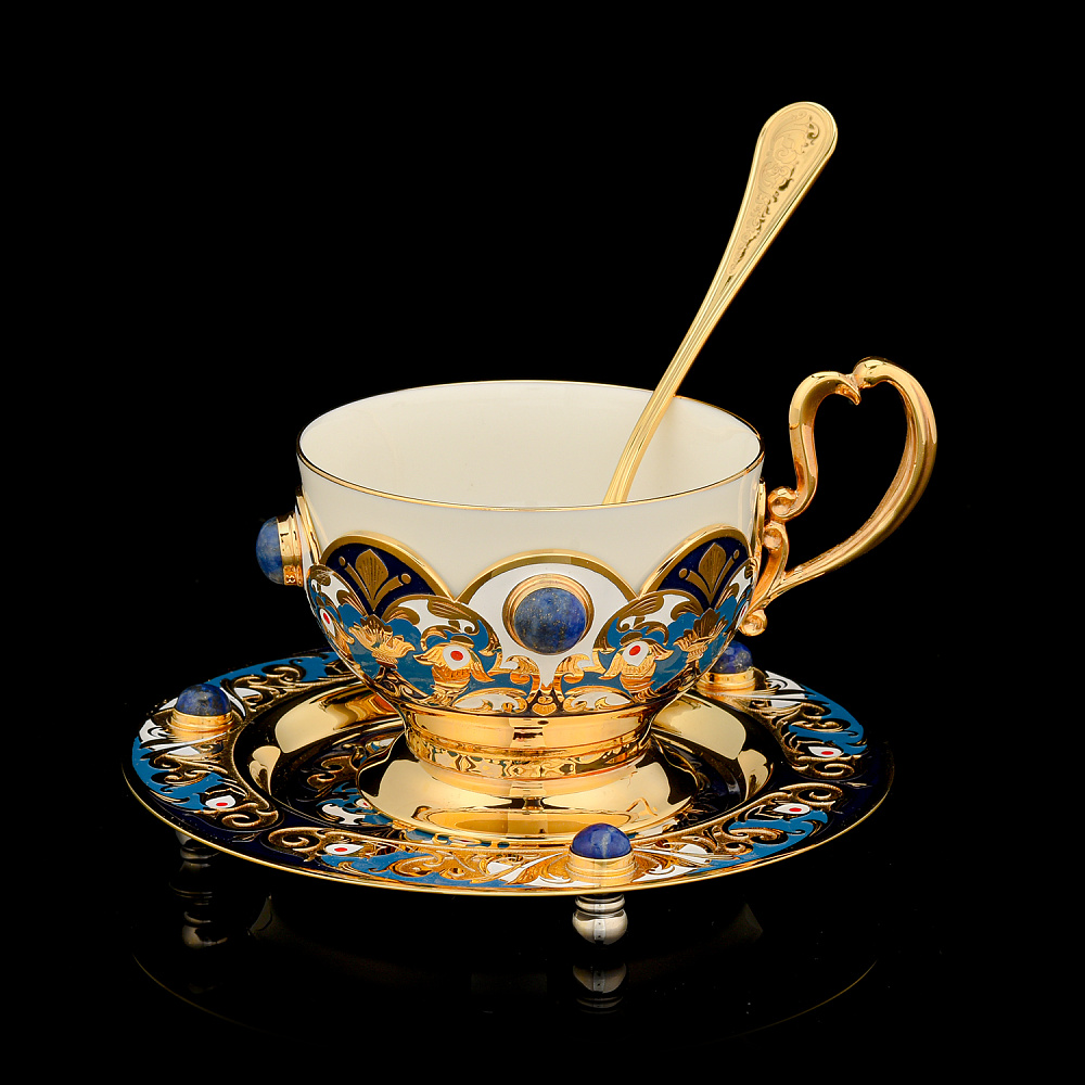 Кофейный сервиз на 2 персоны. Златоуст - интернет магазин Русь Велика я фото 4