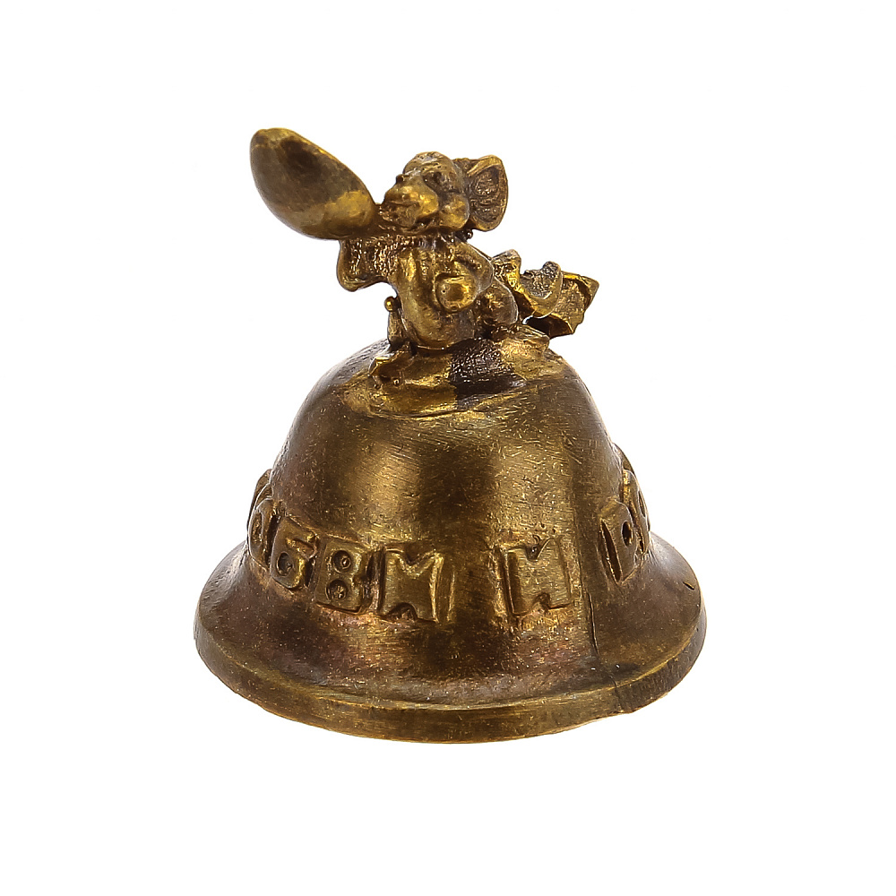 Бронзовый колокольчик «Мышь с ложкой» - интернет магазин Русь Велика я фото 3