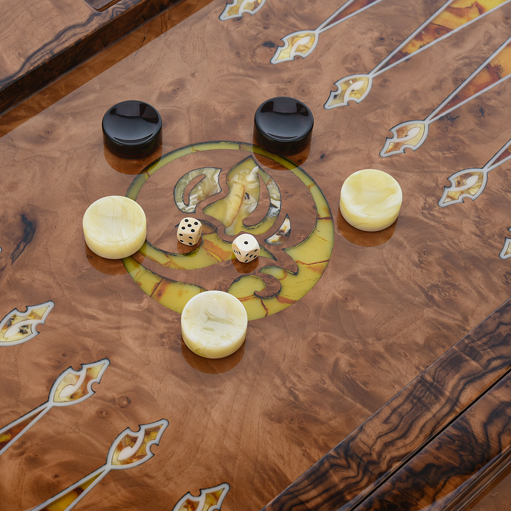 Нарды янтарные «Саванна» 60х30 см - интернет магазин Русь Велика я фото 6