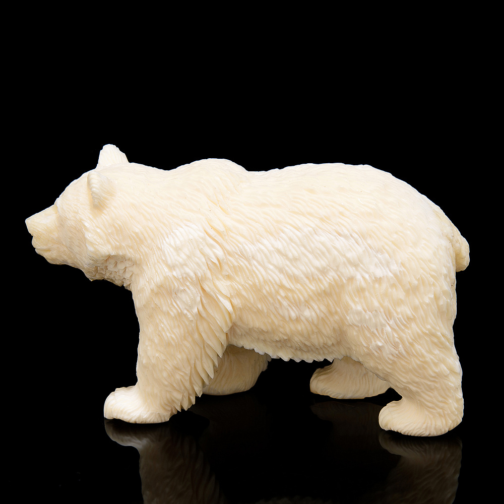 Скульптура из клыка моржа «Медведь» - интернет магазин Русь Велика я фото 3