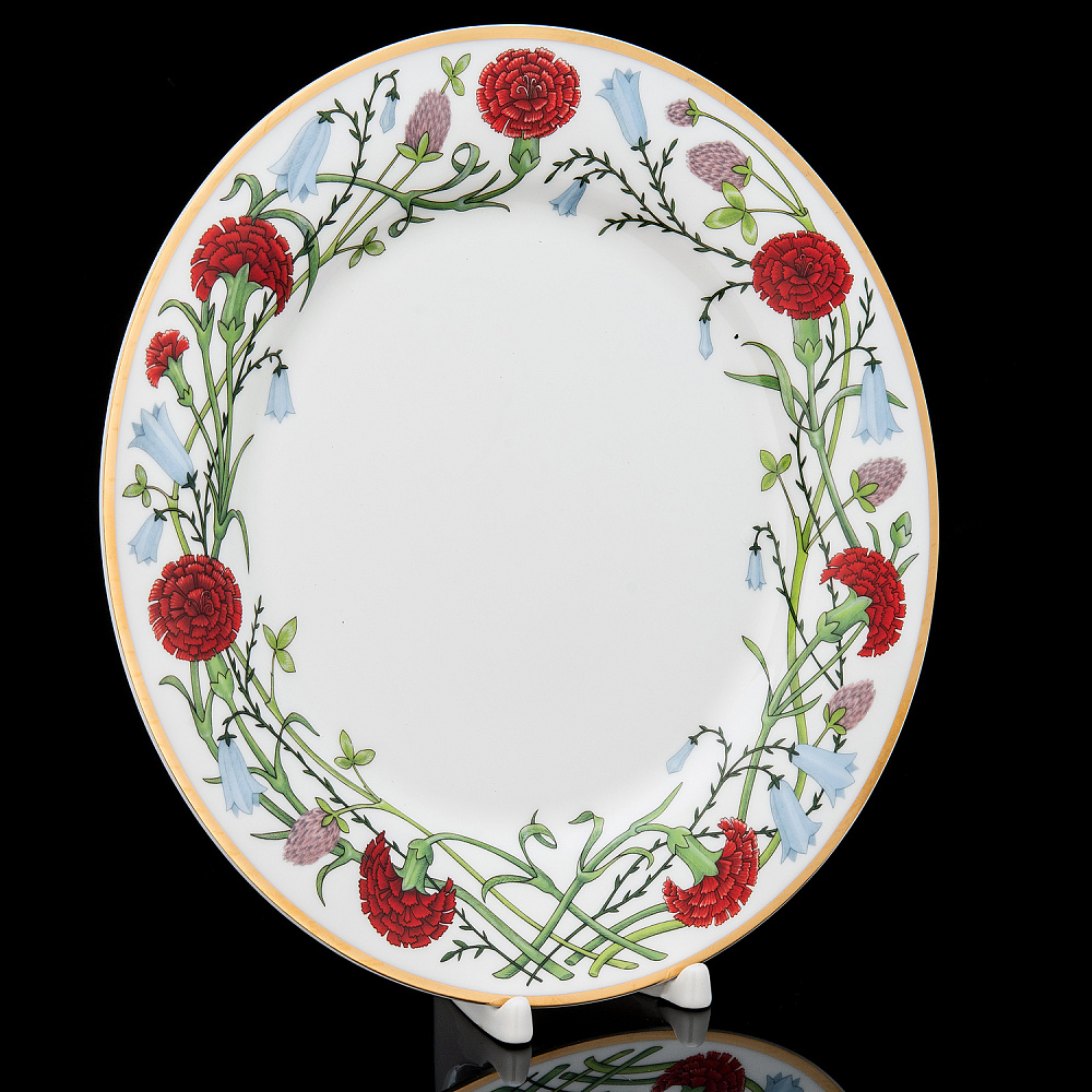 Тарелка плоская «Сад Алисы». Форма Стандартная-2. ИФЗ - интернет магазин Русь Велика я фото 3