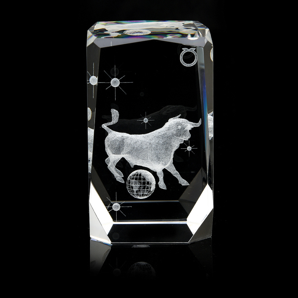 Лазерная графика. Статуэтка «Знак зодиака Телец» - интернет магазин Русь Велика я фото 1