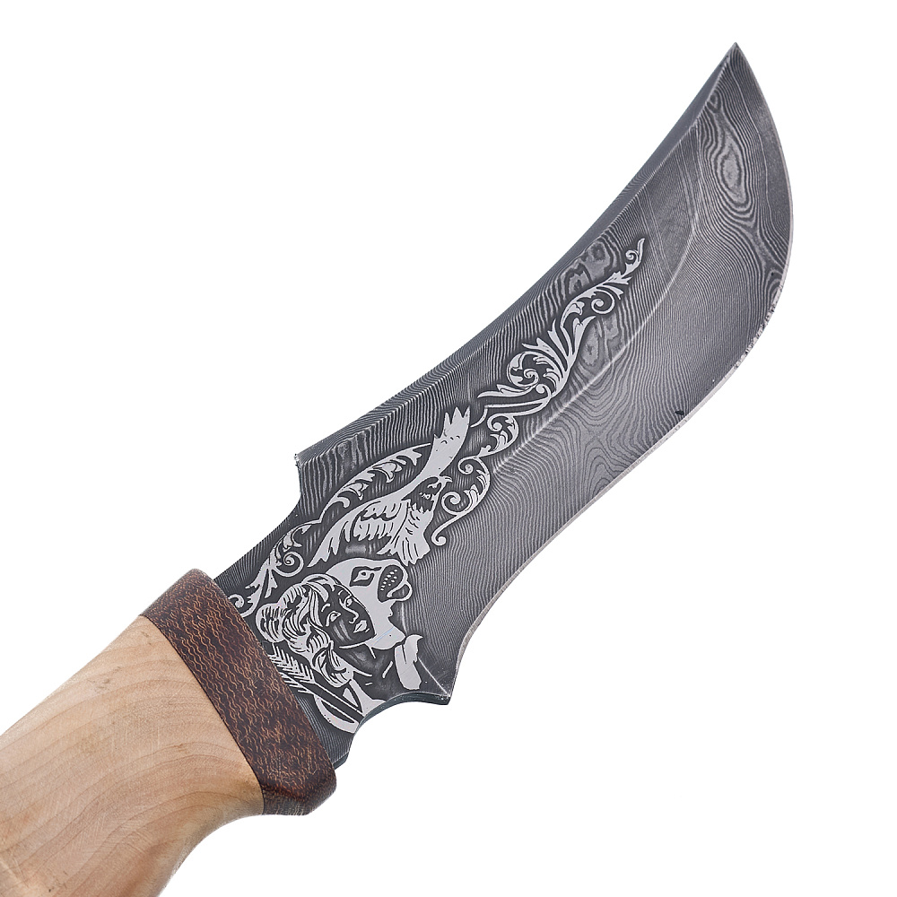 Нож сувенирный из дамасской стали «Диана». Златоуст - интернет магазин Русь Велика я фото 8