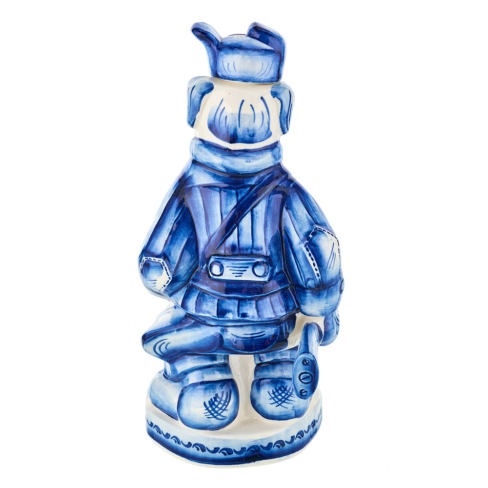 Штоф «Пес-охотник». Гжель - интернет магазин Русь Велика я фото 4