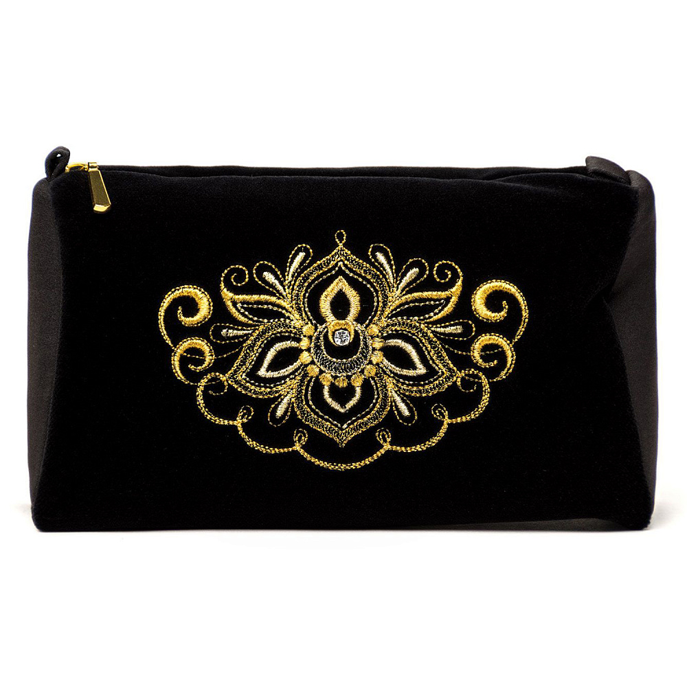 Косметичка «Игра». Черная с вышивкой - интернет магазин Русь Велика я фото 1