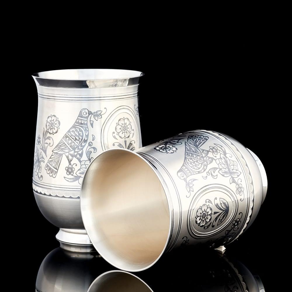 Набор для воды «Неразлучники» (серебро 925*) 1494 гр. - интернет магазин Русь Велика я фото 9