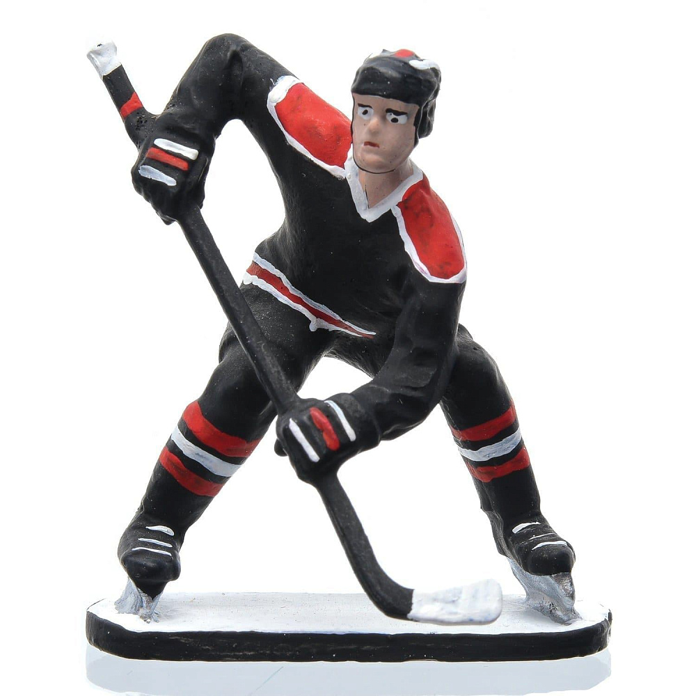 Оловянная миниатюра «Хоккей» (цвет красно-черный) в шкатулке - интернет магазин Русь Велика я фото 6