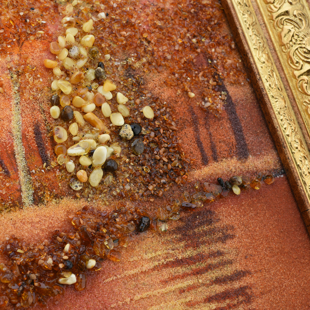 Картина янтарная «Осень» 30х40 см - интернет магазин Русь Велика я фото 3