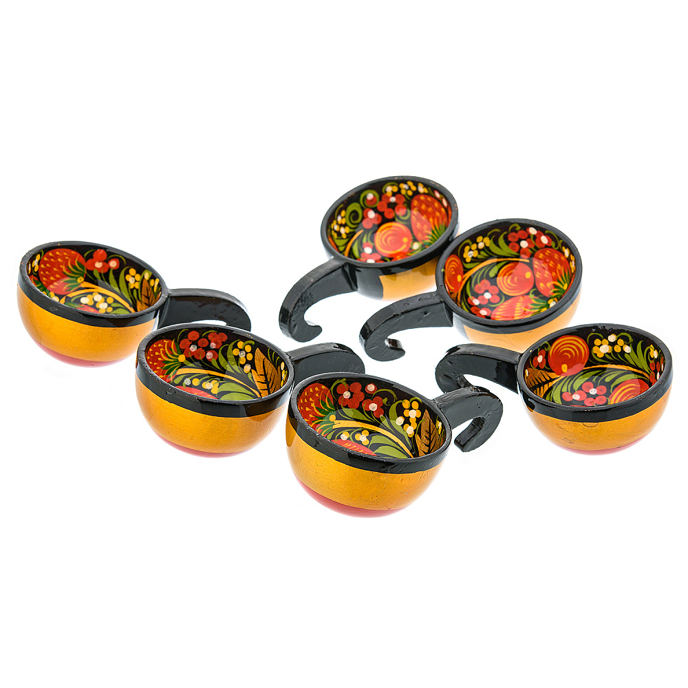 Братина с ковшиками «Лебедь». Хохлома - интернет магазин Русь Велика я фото 4