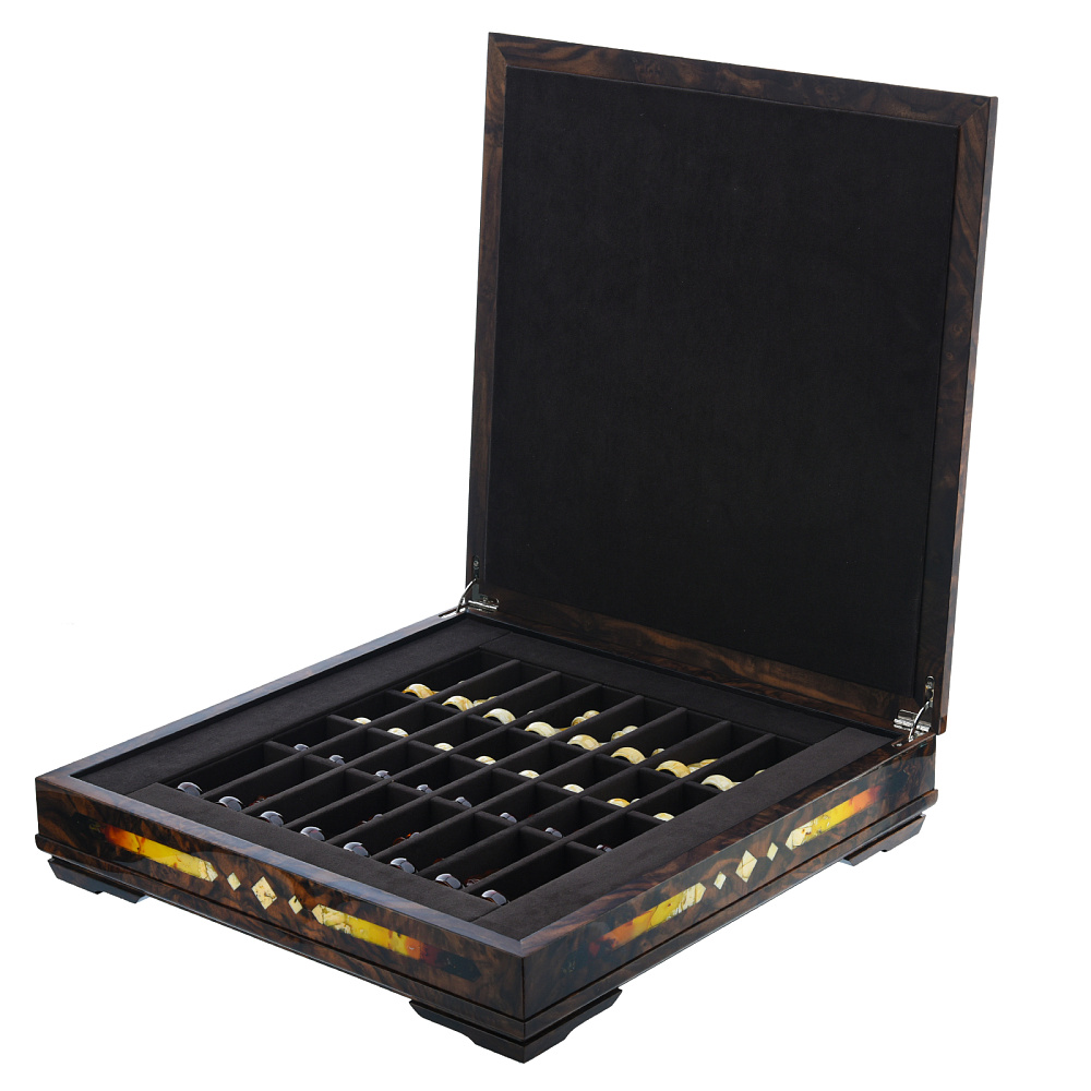 Шахматы с янтарными фигурами «Аристократ» 47х47 см - интернет магазин Русь Велика я фото 10