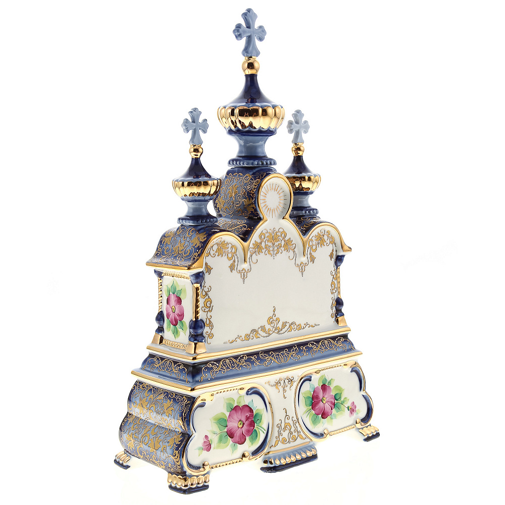 Киот настольный «Божья Матерь, Вседержитель, Николай Чудотворец» 19х32 см - интернет магазин Русь Велика я фото 6