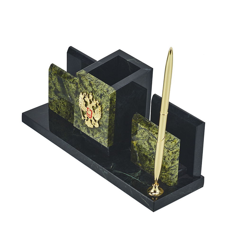 Настольный письменный набор из камня «Россия» - интернет магазин Русь Велика я фото 1