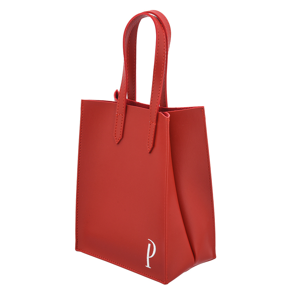 Подарочный пакет-упаковка из экокожи «Р» 18х10х23 см - интернет магазин Русь Велика я 