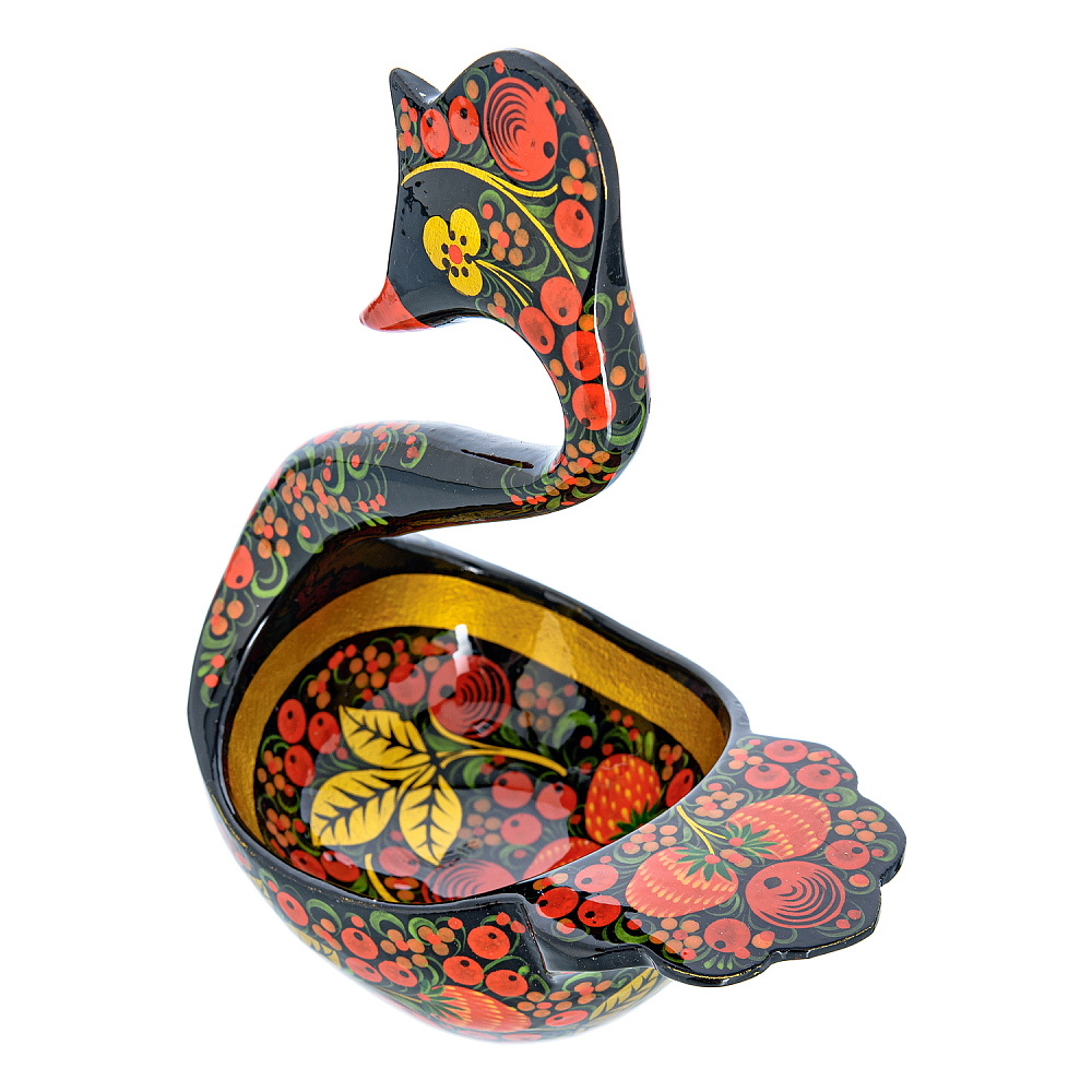 Братина «Лебедь». Хохлома - интернет магазин Русь Велика я фото 1