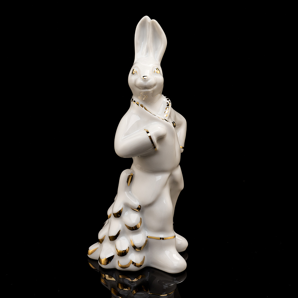 Статуэтка «Заяц с елочкой». ИФЗ - интернет магазин Русь Велика я 