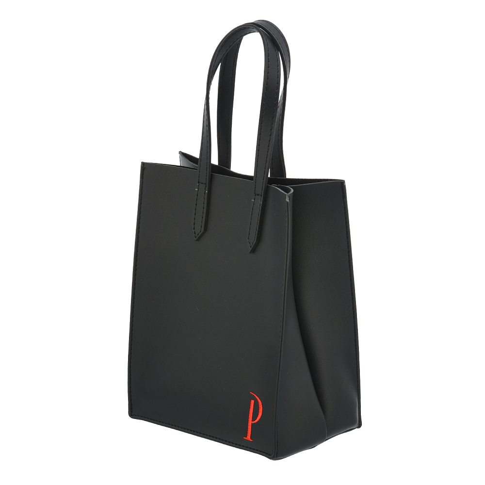 Подарочный пакет-упаковка из экокожи «Р» 18х10х23 см - интернет магазин Русь Велика я 